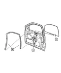 Genuine Mopar Front Door Window Regulator Left 68045697AG. Fixed Price $289.98.