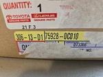 2022-2023 Toyota Tundra Left Black Out Tape 75928-0C010 New Oem. Fixed Price $25.00.