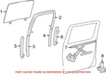 Genuine Oem Window Regulator Guide Channel Rear Passenger Forward Toyota. Fixed Price $22.49.