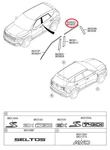 Kia Seltos SP2 Lh Rear Door Frame Upr Black Tape 2019-2021 -genuine. Fixed Price $35.48.