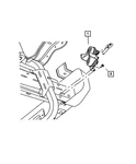 Genuine Mopar Horn And Bracket 5026994AD. Fixed Price $73.45.