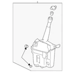 Gm Oem 03-08 Vibe Windshield Wiper Components-washer Reservoir 88974670. Fixed Price $98.59.