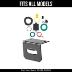 For 2014 Mercedes GL350 Pin Trailer Wire Plug & Bracket Fits All Models Curt. Fixed Price $113.99.