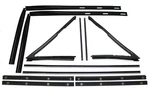 New 12-PC Front Door Vent & Glass Seal Set / For Jeep Fsj Wagoneer Truck. Fixed Price $399.99.