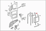 Genuine Mercedes 903 905 909 5-T Box 6-T Bus Window Guide 9017250130. Fixed Price $34.52.