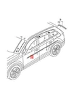 Audi 4MB Window Slot Seal With Trim Strip Aluminium 4M08532843Q7 No Duties. Fixed Price $166.81.