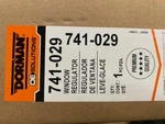 Power Window Motor And Regulator Assembly Dorman 741-029 (new). Fixed Price $69.00.