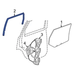 For Dodge Durango 2011-2025 55399171AJ Rear Left Window Channel. Fixed Price $74.29.
