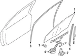 Genuine Mitsubishi Run Weather-strip 5705A605. Fixed Price $183.68.