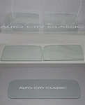 Clear Glass Set 1937 Ford Pickup Truck Windshield Door Back. Fixed Price $269.00.