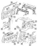 Genuine Mopar Glass Bumper Left 57010243AB. Fixed Price $11.09.