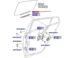 Toyota Prius W5 Rear Door Glass Duct Filler 6997547020 Genuine Part. Fixed Price $33.25.