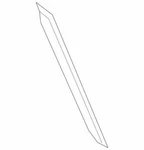 Genuine Ford Glass Retainer DS7Z-54215A05-B. Fixed Price $20.69.