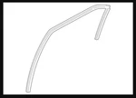 2009 - 2014 Hyundai Sonata Rear Right Window Glass Door Run Channel 835403Q000. Fixed Price $70.00.
