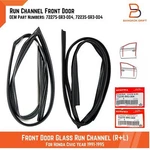 Front Door Glass Run Window Channel For Honda Civic 91-95 3DRS Dx Ex Cx Si Eg Ej. Fixed Price $127.99.