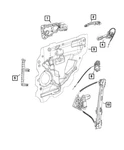 Genuine Mopar Rear Door Glass Channel Left 68202126AA. Fixed Price $84.96.