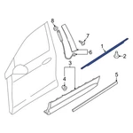 Ford Edge 2015-2024 FT4Z5821452D Front Right Door Belt Molding. Fixed Price $157.66.