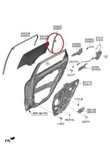 Genuine Brand New Door Rear, Lh Channel Assy Kia Seltos 2021-2024. Fixed Price $35.54.