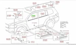 Toyota Highlander 08-10 Passenger Front Door Molding Weatherstrip (1PC) Oem. Fixed Price $99.30.