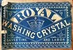Antique Original 1908 Jl Jones John Taylor Toronto Royal Washing Crystal Label. Fixed Price $75.00.