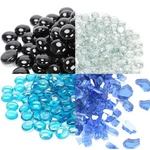 8/10/15 Pounds Of Glass Beads, Suitable For Beautifying Pits And Fireplaces. Fixed Price $24.64.