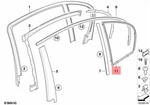 For Bmw Genuine Door Window Frame Rear Left 51357033645. Fixed Price $31.42.