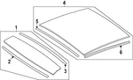 Genuine Mercedes-benz Cap Sliding-tilting Roof 254-780-56-00. Fixed Price $830.25.