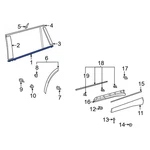 For Toyota Highlander 2020-2025 757200E100 Front Left Door Belt Molding. Fixed Price $99.27.