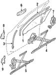 Genuine Mazda Channel G067-58-605C. Fixed Price $8.39.