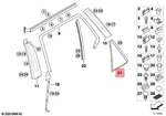 Genuine Bmw X5 E53 3.0D 3.0I Frame For Fixed Side Window Left 51348402575. Fixed Price $42.74.