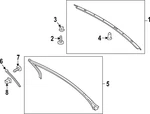 Genuine Ford Upper Weather-strip PR3Z6321596A. Fixed Price $216.24.