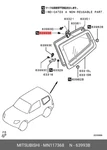 Genuine Oe Screw MN117368 For Mitsubishi MN11-7368. Fixed Price $5.09.