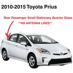 Fit 2010-2015 Toyota Prius Hatchback Rh Passenger Side Rear Quarter Window Glass. Fixed Price $118.99.