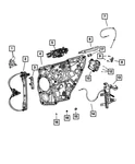 Genuine Mopar Glass Channel Run Right 68565737AA. Fixed Price $11.62.