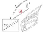 Kona Electric W/strip Assy-fr Dr Belt O/s Rh 2019-2022 Genuine New Hyundai. Fixed Price $78.98.