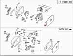 Genuine Mercedes W211 Left Automatic Dimming Mirror Glass 2118100521. Fixed Price $700.11.