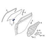 For Kia Optima 2016-2020 83412D4000 Door Glass Attaching Clips. Fixed Price $31.90.