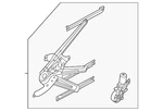 Genuine Nissan Window Regulator 82701-5EF0A. Fixed Price $93.80.