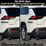 For 19-24 Toyota RAV4 Tail Light Signal Reverse Smoke Precut Vinyl Tint Overlays. Fixed Price $16.99.