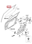 Genuine/oem 825303X000 Run-fr Dr Wdo Glass Lh For Hyundai Avante Md (elentra). Fixed Price $18.57.