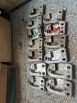 63 64 Chevy Impala & 65 66 67 Corvette Nova Door Latch Catch Strikers. Fixed Price $100.00.