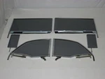 Vent Door Quarter Glass Assembled 1955 56 57 Chevy Pontiac Convertible Smoke. Fixed Price $899.00.