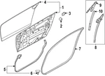 Genuine Nissan Upper Weather-strip 80832-6GP0A. Fixed Price $157.45.