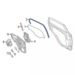 Genuine Ford Window Channel AE8Z-5425766-C. Fixed Price $15.05.