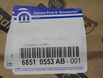 68510553AB New Genuine Mopar Channel Sliding Backlite. Fixed Price $18.60.