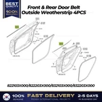 Genuine Front & Rear Door Belt Outside Weatherstrip 4PCS For Hyundai Elantra. Fixed Price $171.00.