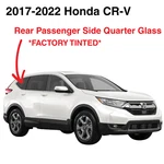 Fits 2017-2022 Honda Cr-v Passenger Right Side Tinted Quarter Window Glass. Fixed Price $228.00.