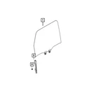 Genuine Mopar Front Door Glass Lower Channel Left 68282167AD. Fixed Price $39.43.