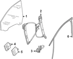 Genuine Audi Window Channel 85H-837-431-B. Fixed Price $134.31.