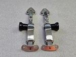 Pair Used Original Genuine Porsche 356 Chrome Rear Quarter Window Latches #2. Fixed Price $150.00.